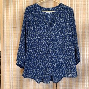 Jachs Girlfriend Womens M Top Button Up Cottagecore Lagenlook Boho Fairycore‎
